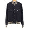 ドルチェアンドガッバーナ DOLCE&GABBANA Logomania striped knitter edges bomber メンズ 48
