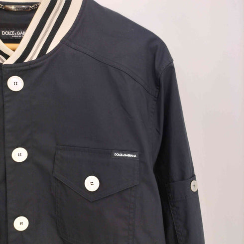 ドルチェアンドガッバーナ DOLCE&GABBANA Logomania striped knitter edges bomber メンズ 48