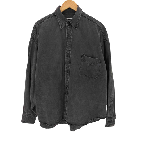 エイチビューティーアンドユースユナイテッドアローズ H BEAUTY & YOUTH UNITED ARROWS BLACK DENIM BD SHIRT ブラックデニム ボタンダウン シャツ メンズ import:M
