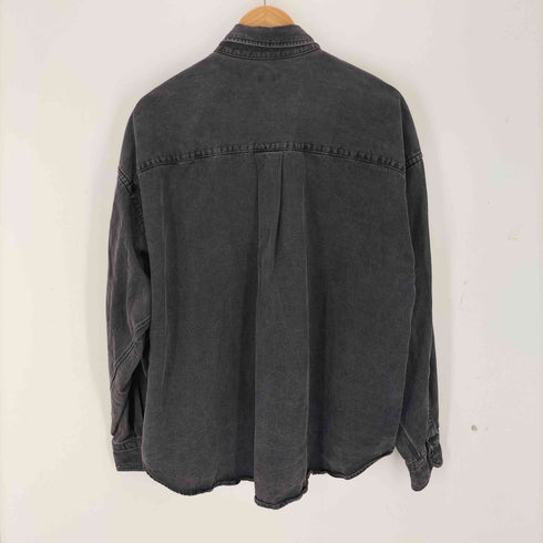 エイチビューティーアンドユースユナイテッドアローズ H BEAUTY & YOUTH UNITED ARROWS BLACK DENIM BD SHIRT ブラックデニム ボタンダウン シャツ メンズ import:M