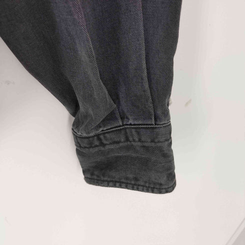 エイチビューティーアンドユースユナイテッドアローズ H BEAUTY & YOUTH UNITED ARROWS BLACK DENIM BD SHIRT ブラックデニム ボタンダウン シャツ メンズ import:M