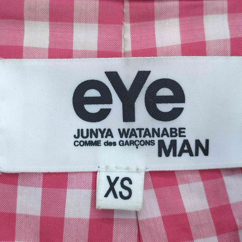 アイジュンヤワタナベコムデギャルソンマン eYe JUNYA WATANABE COMME des GARCONS MAN 10ss 裏地チェック 異素材切替 フィールドパーカー メンズ JPN:XS