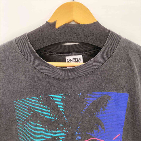 オニータ ONEITA 90S USA製 シングル ステッチ サンディエゴ フェード Tシャツ メンズ import:L