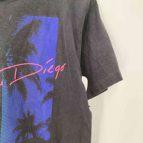 オニータ ONEITA 90S USA製 シングル ステッチ サンディエゴ フェード Tシャツ メンズ import:L