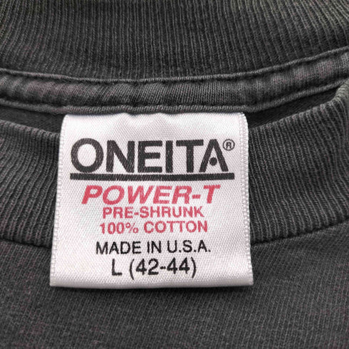 オニータ ONEITA 90S USA製 シングル ステッチ サンディエゴ フェード Tシャツ メンズ import:L