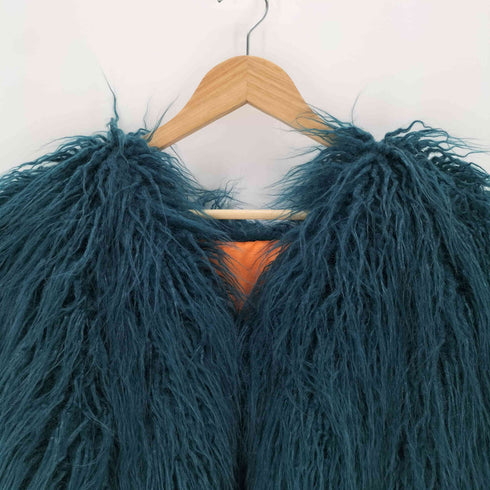 エムエムシックスメゾンマルジェラ MM6 Maison Margiela フェイクファーポンチョ レディース