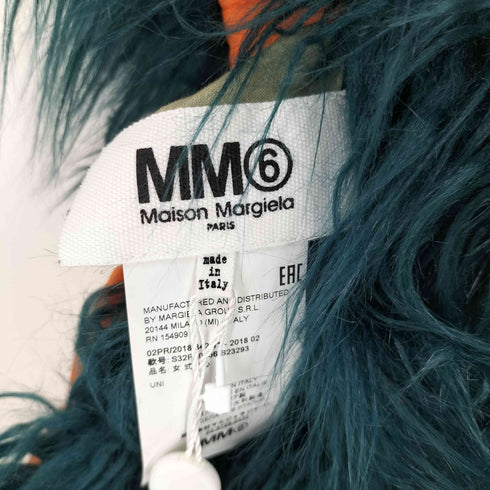 エムエムシックスメゾンマルジェラ MM6 Maison Margiela フェイクファーポンチョ レディース