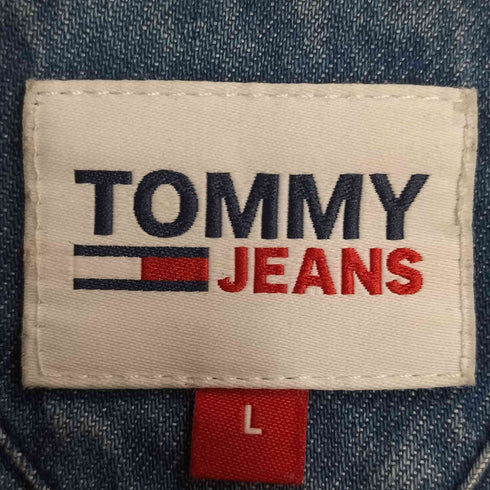 トミージーンズ tommy jeans フロントワッペン バック刺繍 デニム ブルゾン メンズ import:L
