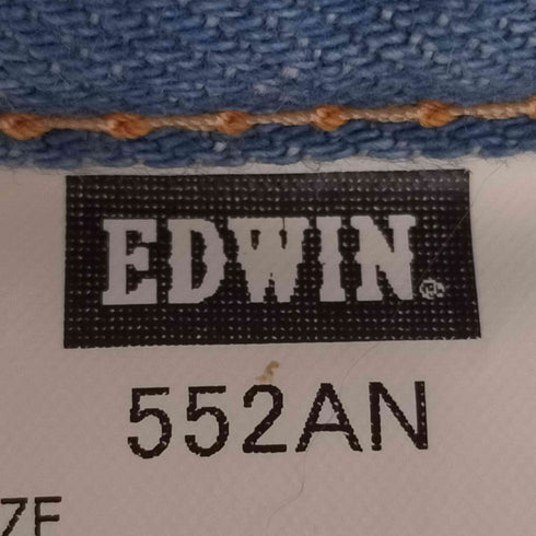 エドウィン EDWIN 装飾ボタン ウエストレザー ローライズ ダメージデニム y2k レディース JPN:S