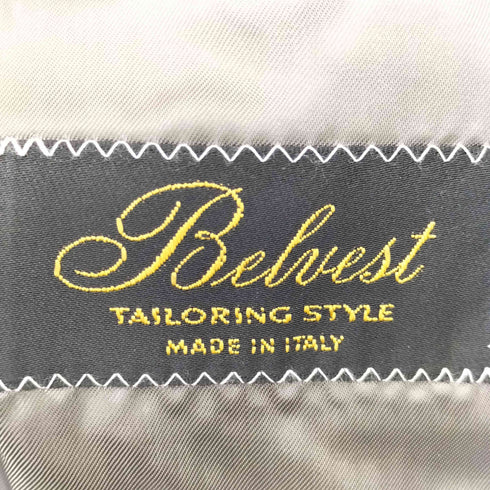 Belvest ウールシルク シャークスキン スーツ セットアップ メンズ 48