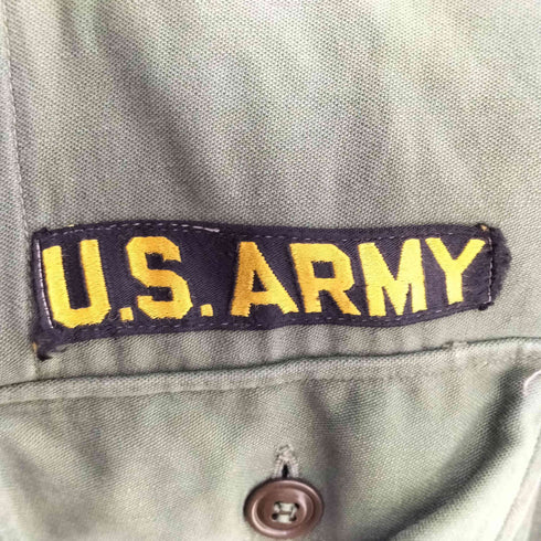 ユーエスアーミー U.S. ARMY 50s OG107 1st Model 初期 筒袖 ユーティリティシャツ メンズ