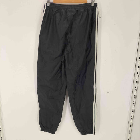 アディダス adidas 90s 万国旗タグ 裾ジップ サイドライン ナイロン トラックパンツ メンズ L