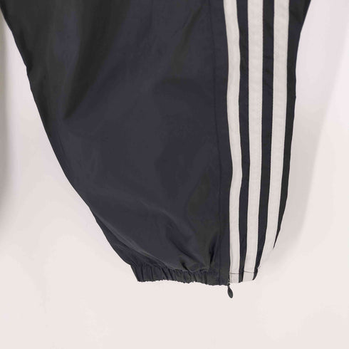 アディダス adidas 90s 万国旗タグ 裾ジップ サイドライン ナイロン トラックパンツ メンズ L