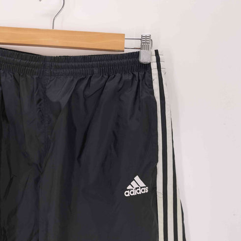 アディダス adidas 90s 万国旗タグ 裾ジップ サイドライン ナイロン トラックパンツ メンズ L