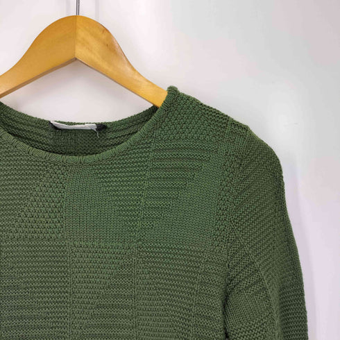 サルヴァトーレフェラガモ Salvatore Ferragamo 切り替え 編み クルーネック ニット レディース import:S