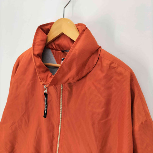トミーヒルフィガー TOMMY HILFIGER 裏地フリース ハーフジップ プルオーバー ナイロンジャケット メンズ import:XXL