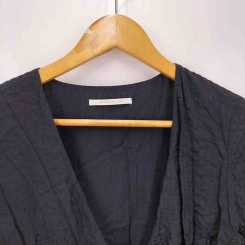 ヌキテパ NE QUITTEZ PAS Cotton Rayon Dobby Cross Over Gown コットン レーヨン ガウン レディース