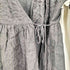 ヌキテパ NE QUITTEZ PAS Cotton Rayon Dobby Cross Over Gown コットン レーヨン ガウン レディース