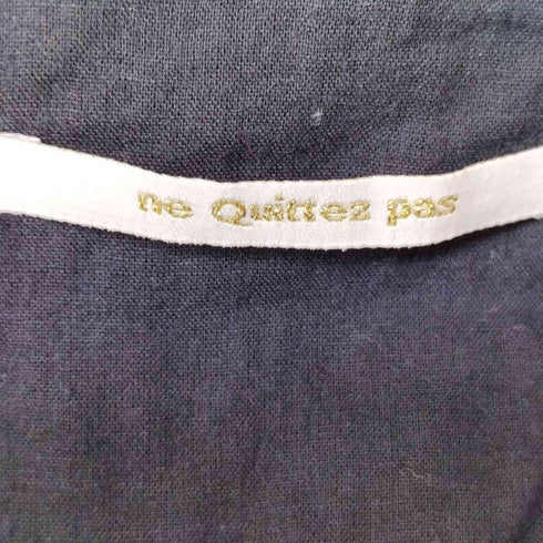 ヌキテパ NE QUITTEZ PAS Cotton Rayon Dobby Cross Over Gown コットン レーヨン ガウン レディース