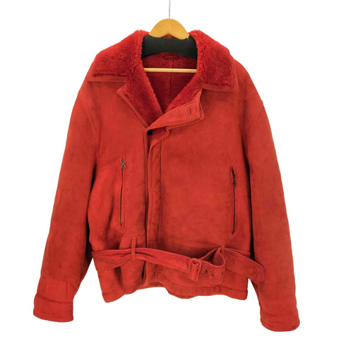 ベラペレ VERA PELLE 90S OLD MADE IN ITALY genuine leathe 本革 裏ボア レザー ムートン ジャケット レディース