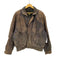 SALMAN 90S OLD A-2 TYPE genuine leathe 裏地 水玉 ドット 本革 レザー フライト ジャケット メンズ