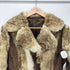 VINTAGE REAL FUR & genuine leathe ヴィンテージ リアル ファー 本革 リアル レザー スエード コンビ ロング コート レディース