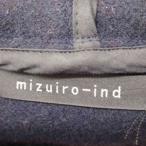 ミズイロインド mizuiro ind ウール混 ダッフルコート レディース