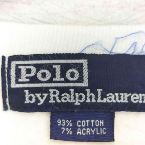 ポロバイラルフローレン Polo by RALPH LAUREN POLO BEAR プリントクルーネックトレーナー 香港製 メンズ import:M