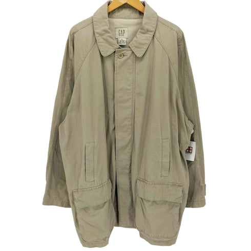 ギャップ Gap 80-90s OLD 白タグ コットン 比翼 ハンティング コート メンズ import:XL