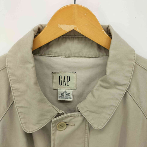 ギャップ Gap 80-90s OLD 白タグ コットン 比翼 ハンティング コート メンズ import:XL