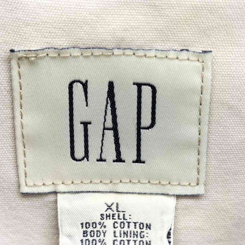 ギャップ Gap 80-90s OLD 白タグ コットン 比翼 ハンティング コート メンズ import:XL