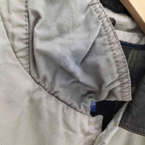ジェイクルー J.CREW 00s 青タグ 襟レザー ウール ブランケット ライナー ハンティングジャケット メンズ import:XL