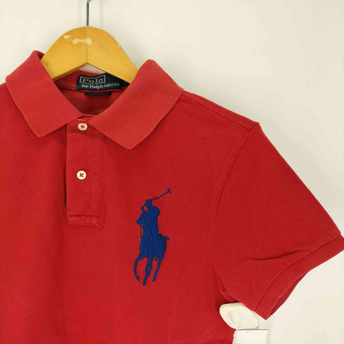 ポロバイラルフローレン Polo by RALPH LAUREN SLIM FIT ビックポニー ナンバリング刺繍 ポロシャツ メンズ import:M