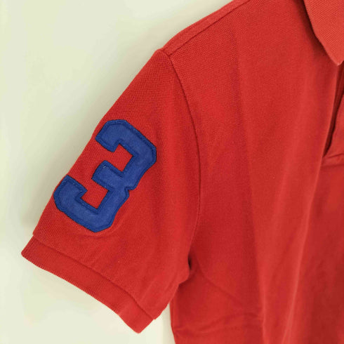ポロバイラルフローレン Polo by RALPH LAUREN SLIM FIT ビックポニー ナンバリング刺繍 ポロシャツ メンズ import:M