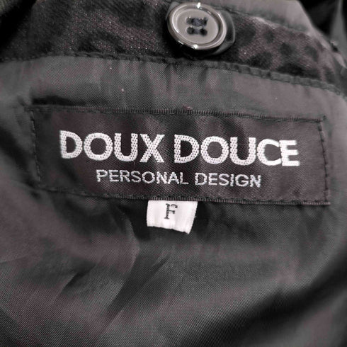 DOUX DOUCE ドローコード ロゴ刺繍 総柄 セットアップ メンズ FREE