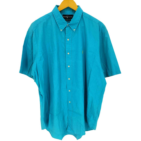 ラルフローレン RALPH LAUREN CLASSIC FIT スモールポニー刺繍 B/D S/S シャツ メンズ import:XL