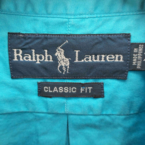 ラルフローレン RALPH LAUREN CLASSIC FIT スモールポニー刺繍 B/D S/S シャツ メンズ import:XL