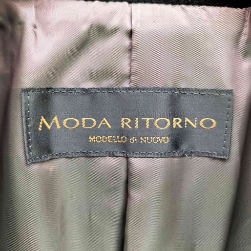モダリトルノ moda ritorno 裏地 玉虫色 ウール アンゴラ ダブルブレスト チェスターコート メンズ 2L