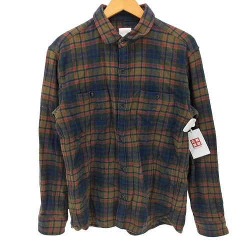 ザノースフェイス THE NORTH FACE WOOL SHIRT チェック ウール レギュラーカラー L/S シャツ メンズ import:L