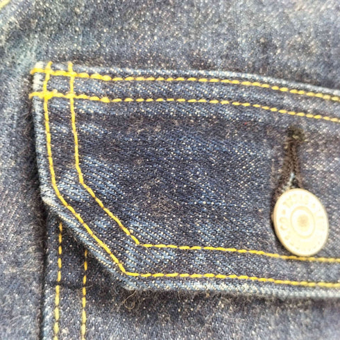 リーバイス Levis 90S 日本製 507XX 2nd BIG E ボタン裏 J22 刻印 デニム トラッカー ジャケット 98年製 濃紺 メンズ US:38