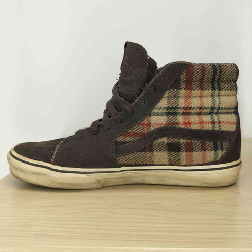 バンズ VANS SK8-HI ウール チェック フランネル スケートハイ メンズ JPN:28.5