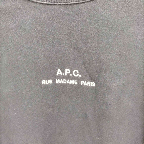 アーペーセー A.P.C. ロゴ刺繍 L/S クルーネックスウェット メンズ import:L