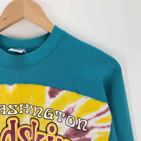 フルーツオブザルーム FRUIT OF THE LOOM 80-90S タイダイ柄 NFLパネルプリント スウェット メンズ import:XL