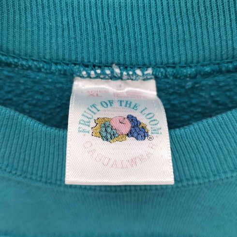 フルーツオブザルーム FRUIT OF THE LOOM 80-90S タイダイ柄 NFLパネルプリント スウェット メンズ import:XL