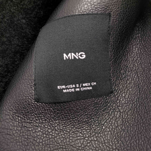 マンゴー MNG BETHOVEN フェイクファーボアジャケット レディース import:S