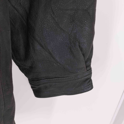 ウィルソン Wilsons Leather 80S フード付き ジップレザージャケット メンズ import:L