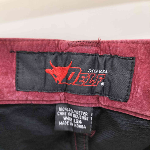 DELF USA 韓国製 スエード調 ストリート ワイドパンツ Y2K メンズ W42 L34