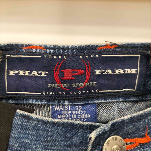 ファットファーム PHAT FARM 90-00s プリーツドッキング デニムパンツ メンズ 32