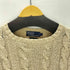 ポロバイラルフローレン Polo by RALPH LAUREN 90S OLD SILK 100% ポニー 無し 絹 シルク ケーブル ニット セーター メンズ import:L