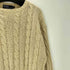 ポロバイラルフローレン Polo by RALPH LAUREN 90S OLD SILK 100% ポニー 無し 絹 シルク ケーブル ニット セーター メンズ import:L